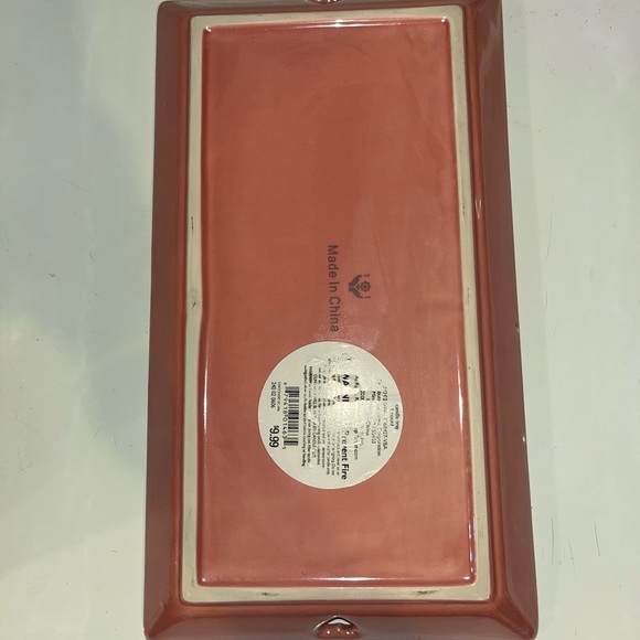 Rectangular Pink Ceramic Tray - Picture 3 of 3